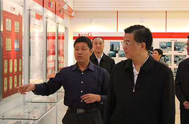 福建省委常委、省紀(jì)委書記倪岳峰調(diào)研虹潤公司